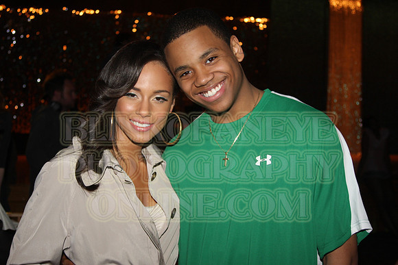 ALICIA KEYS & ACTOR TRISTAN WILDS (HBO THE WIRE)